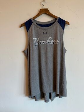 UNDER ARMOUR New York Yankees Official Merchandise Sleeveless Baseball Top